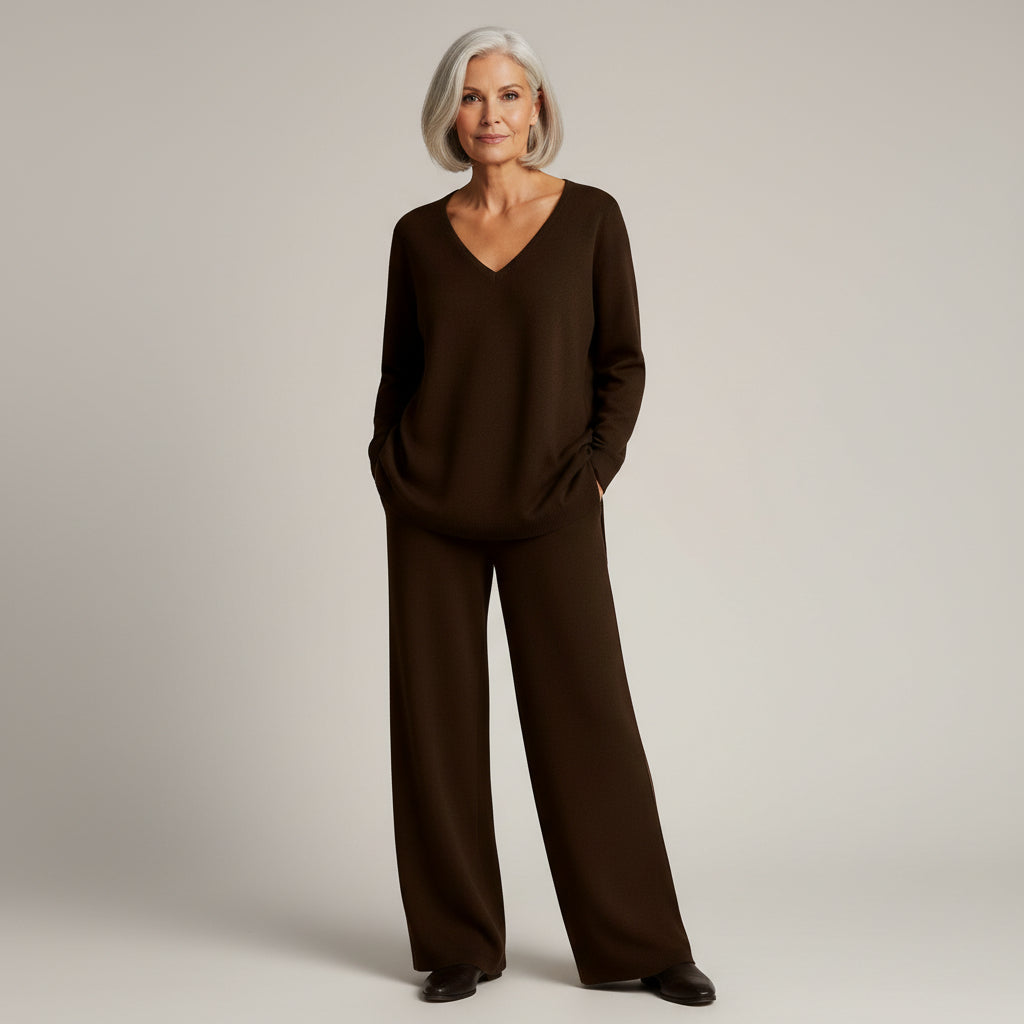 Johanna – To-delt sæt med V-hals