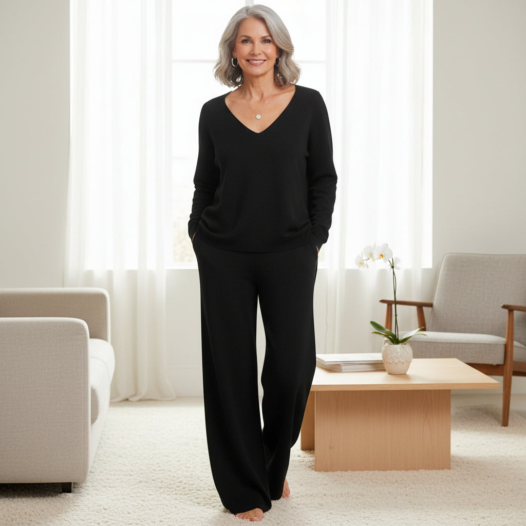 Johanna – To-delt sæt med V-hals